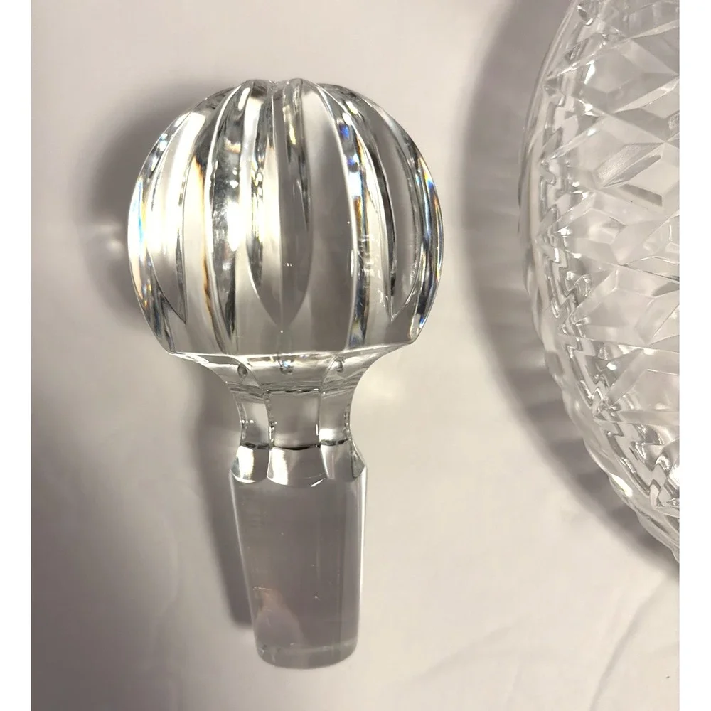 Waterford Crystal Lismore Captain's Ship's Decanter Sparkly marked w/stopper